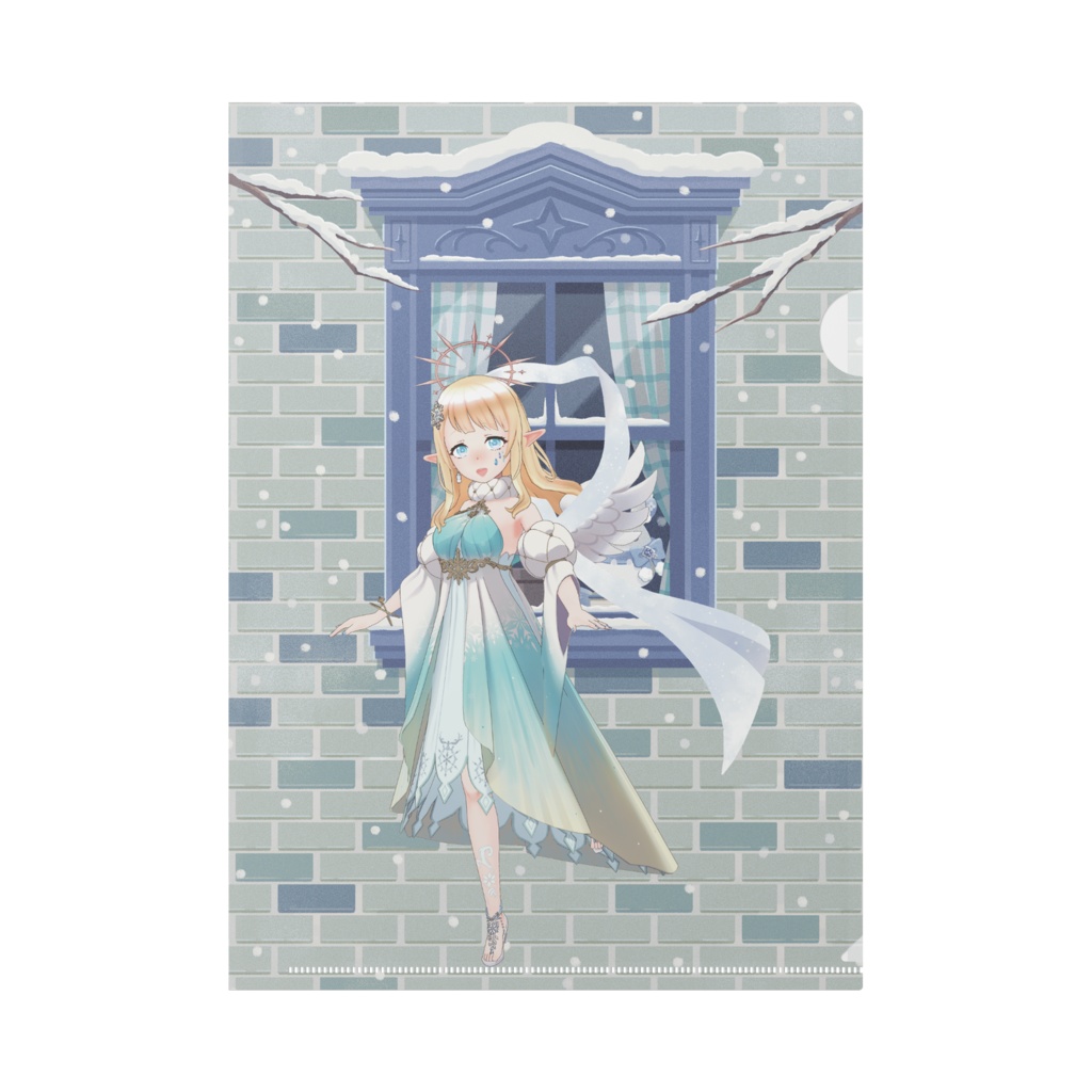 【姫星アリア】12月冬コーデ-クリアファイル-G0974