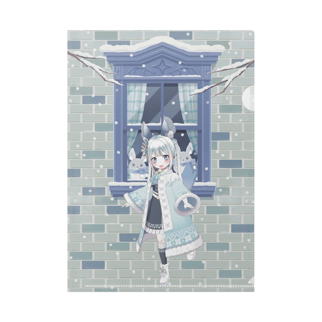 【宙星吹雪】12月冬コーデ-クリアファイル-G0873
