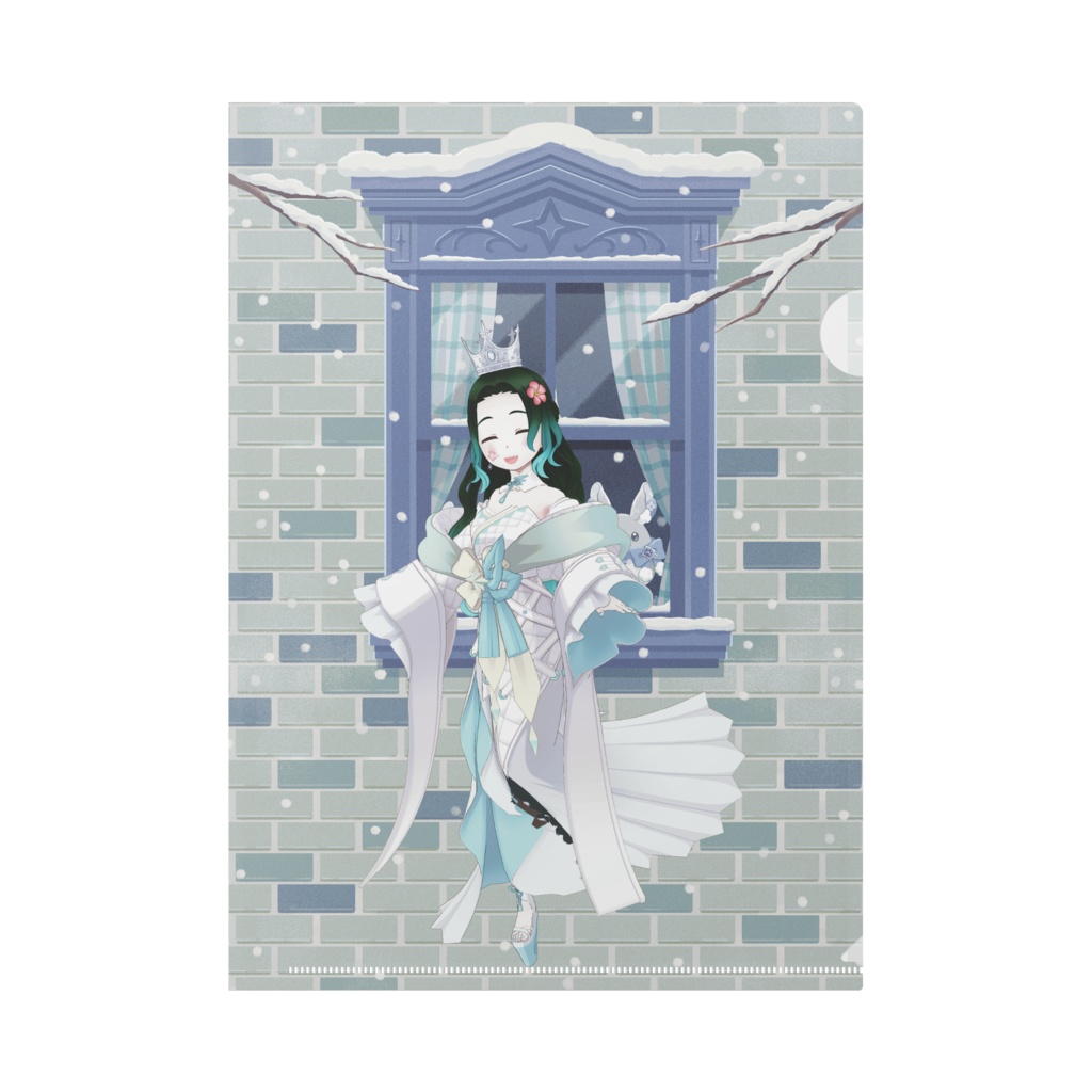 【宮都 桜子】12月冬コーデ-クリアファイル-G0644