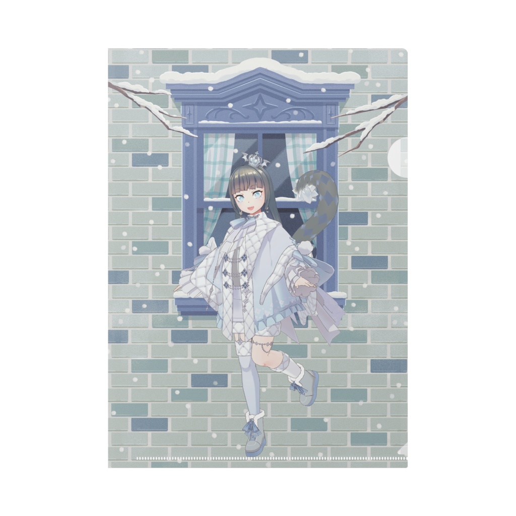 【寝寝子】12月冬コーデ-クリアファイル-G0800