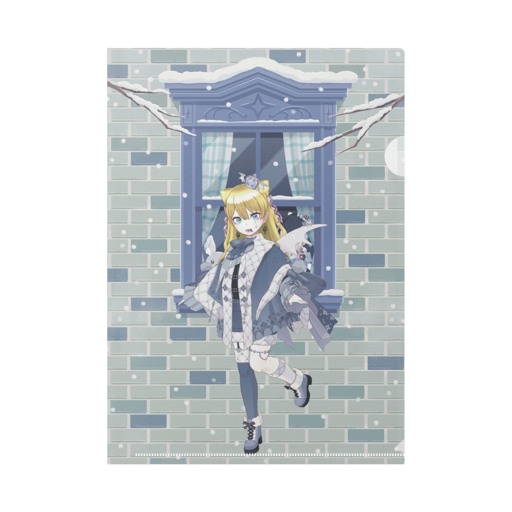【小惡魔れいあ】12月冬コーデ-クリアファイル-G0795