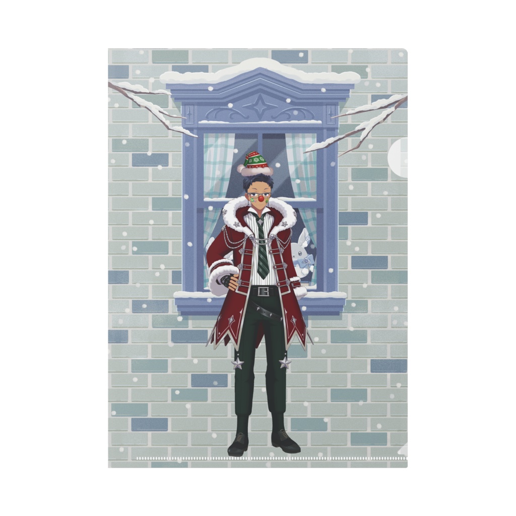 【小鳥遊仁秀】12月冬コーデ-クリアファイル-G0793