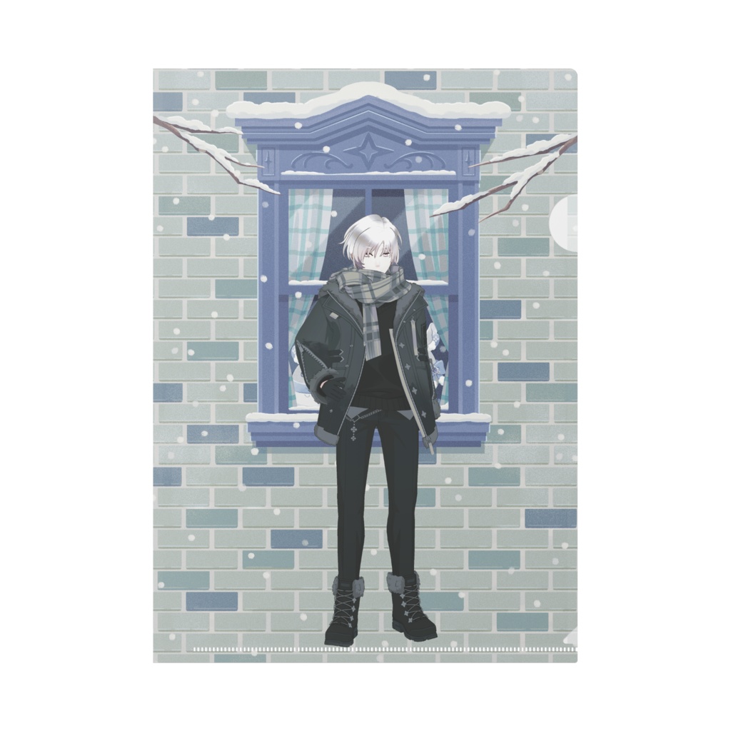 【役立たずのナシオ】12月冬コーデ-クリアファイル-G1045