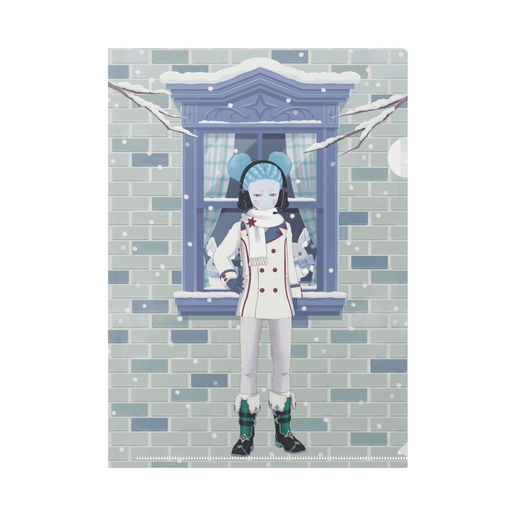 【斎門】12月冬コーデ-クリアファイル-G0728