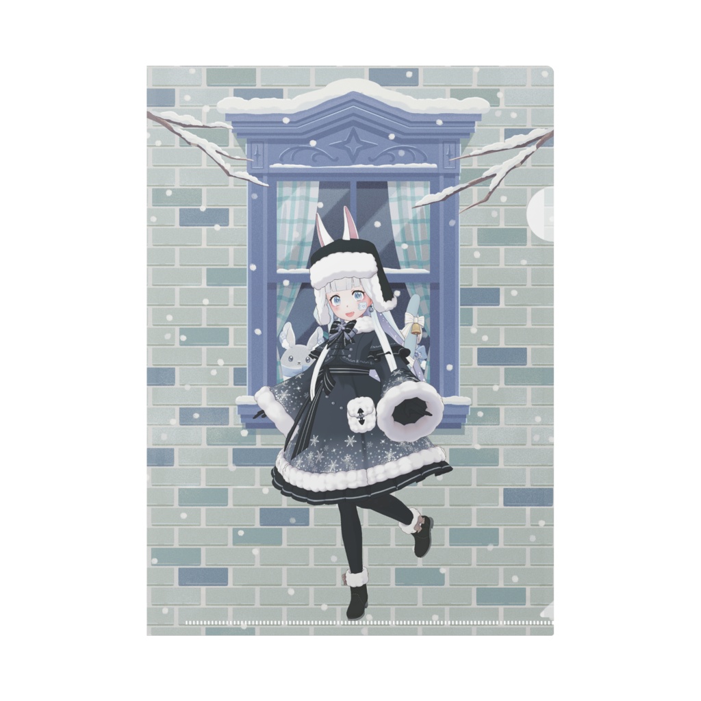 【星川 そら】12月冬コーデ-クリアファイル-G0830
