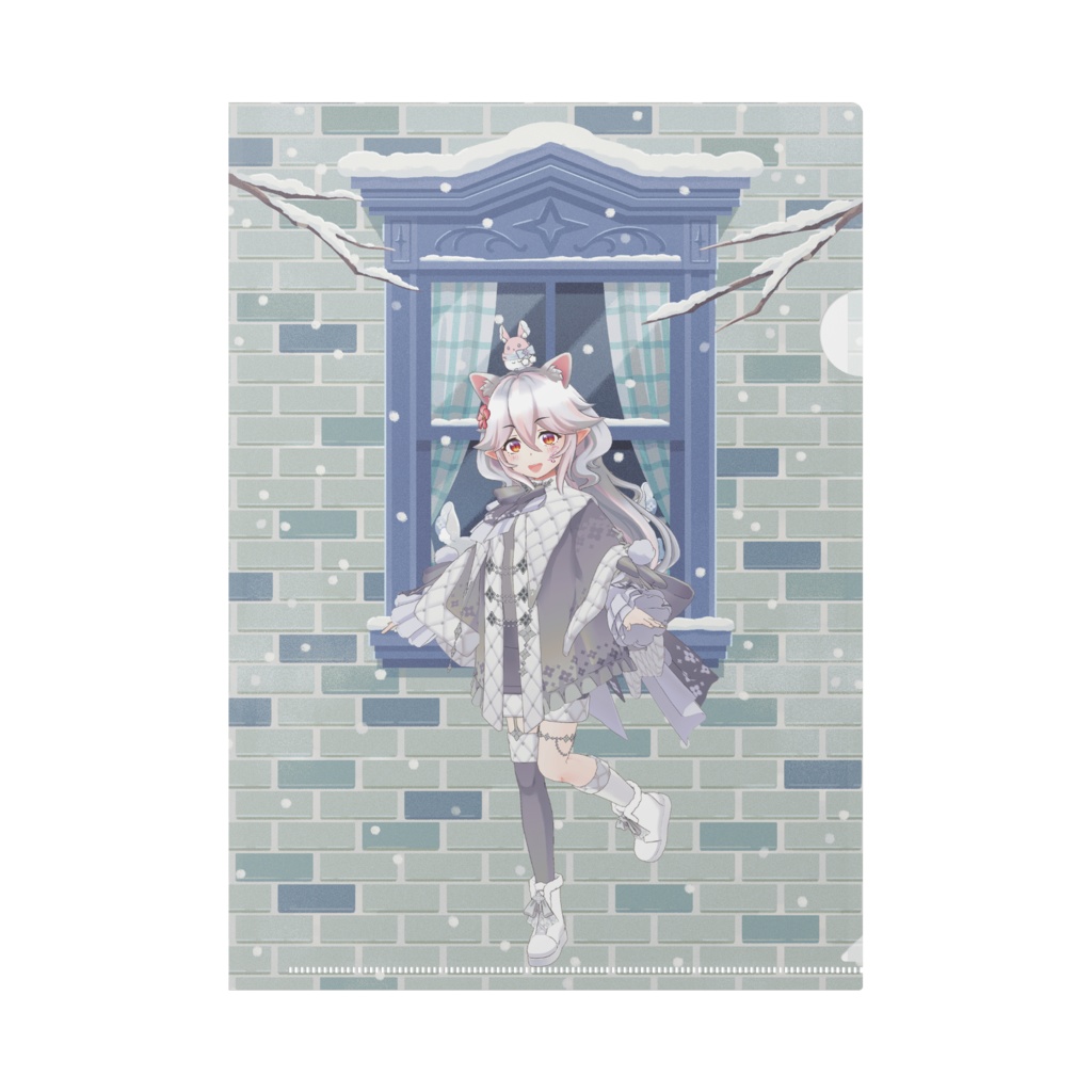 【星野エル】12月冬コーデ-クリアファイル-G0833