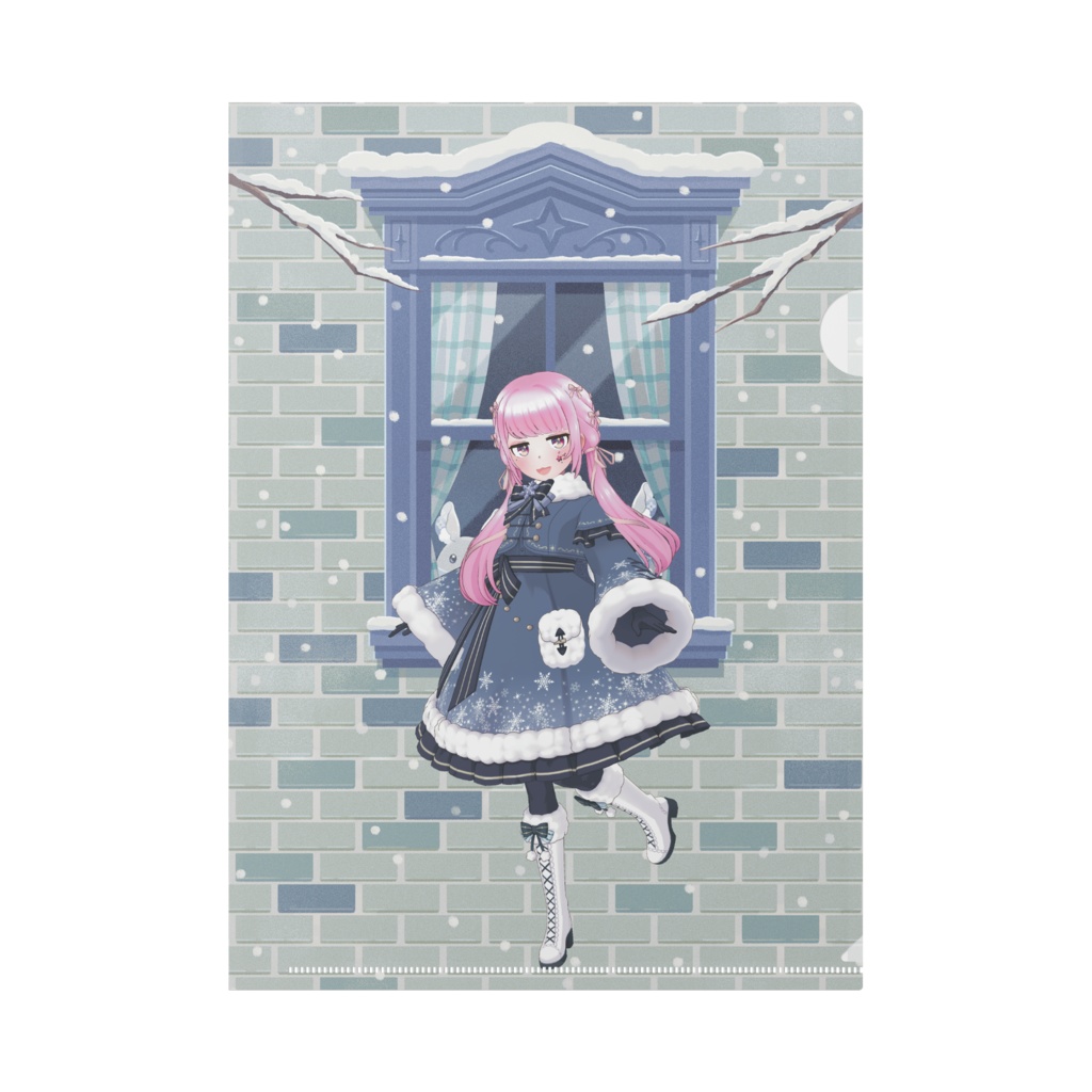 【春名】12月冬コーデ-クリアファイル-G0785