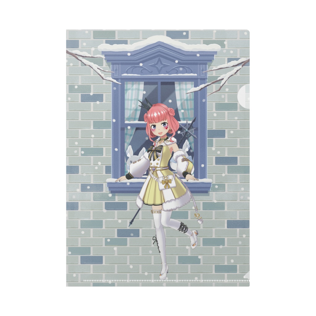 【春日　こねる】12月冬コーデ-クリアファイル-G0784