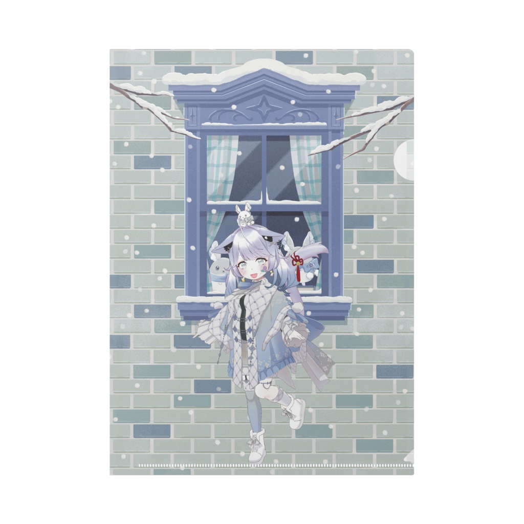 【月白さくら】12月冬コーデ-クリアファイル-G0681