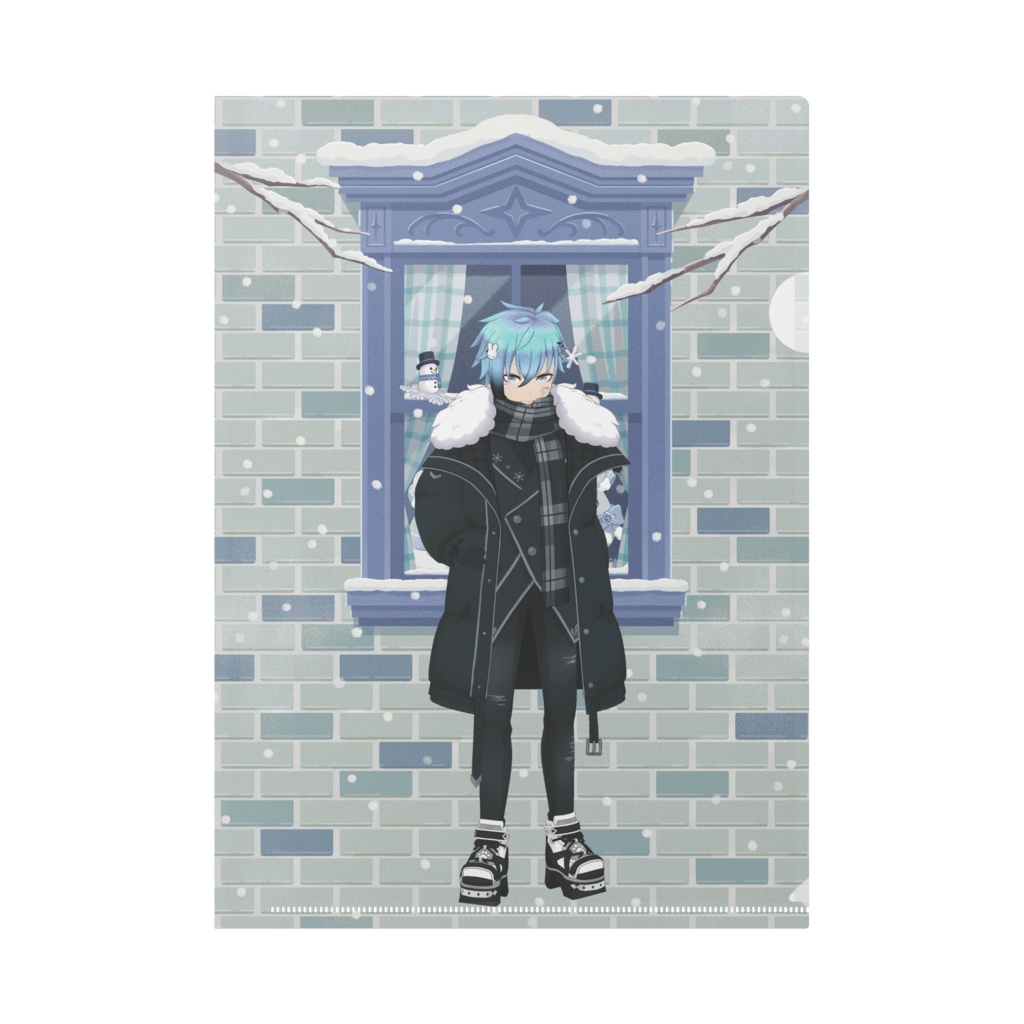 【月詠Sena】12月冬コーデ-クリアファイル-G0677