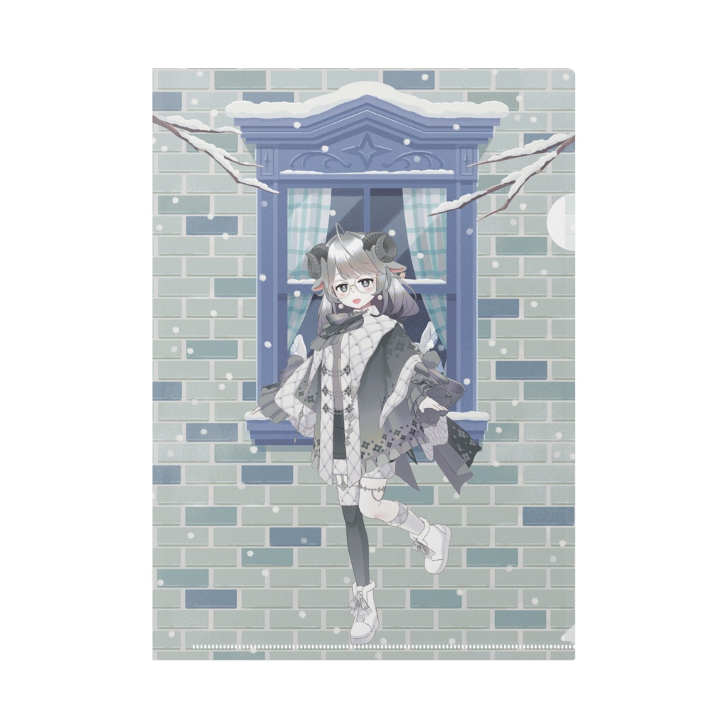 【木ノ姫みお】12月冬コーデ-クリアファイル-G1027