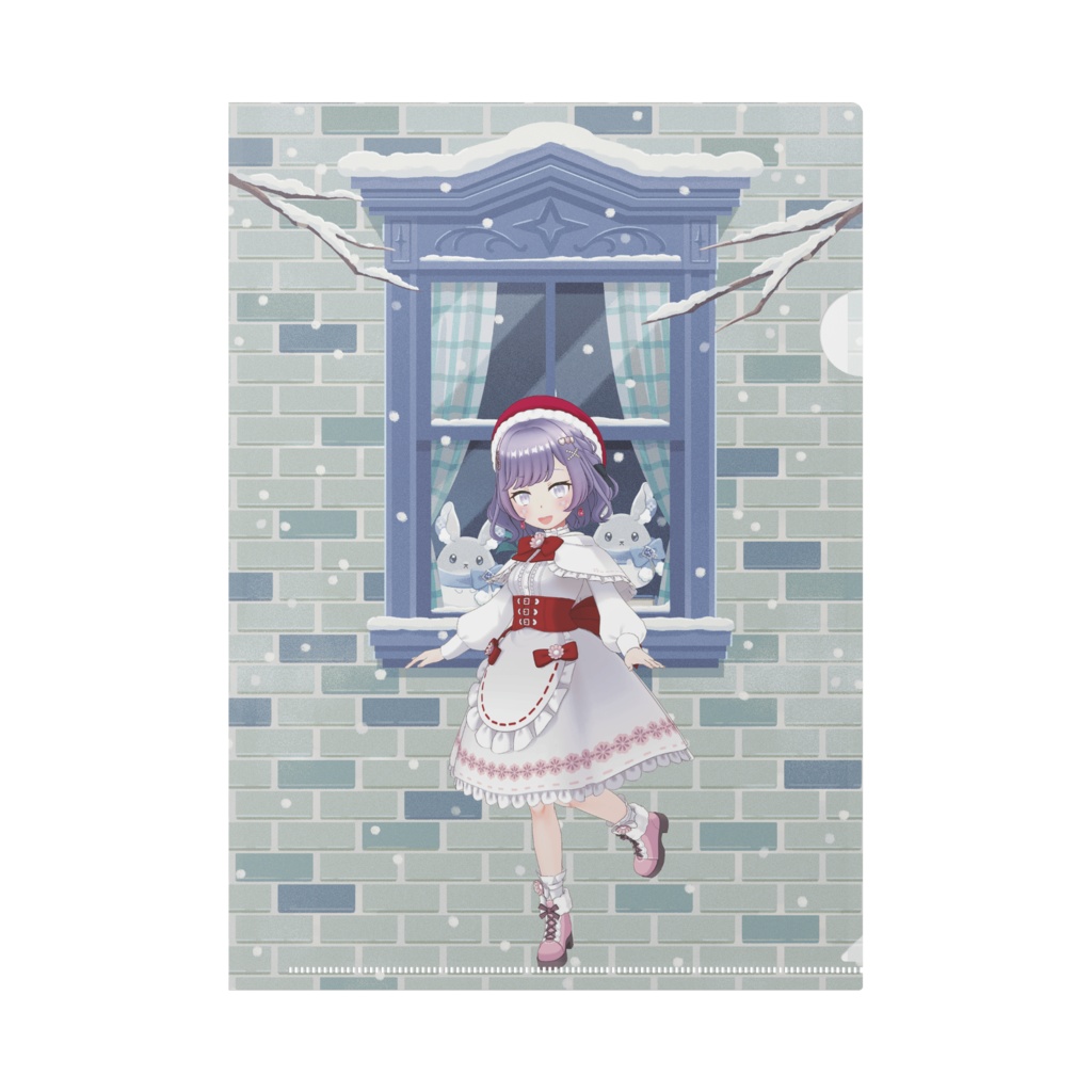 【東雲 せつな】12月冬コーデ-クリアファイル-G0903