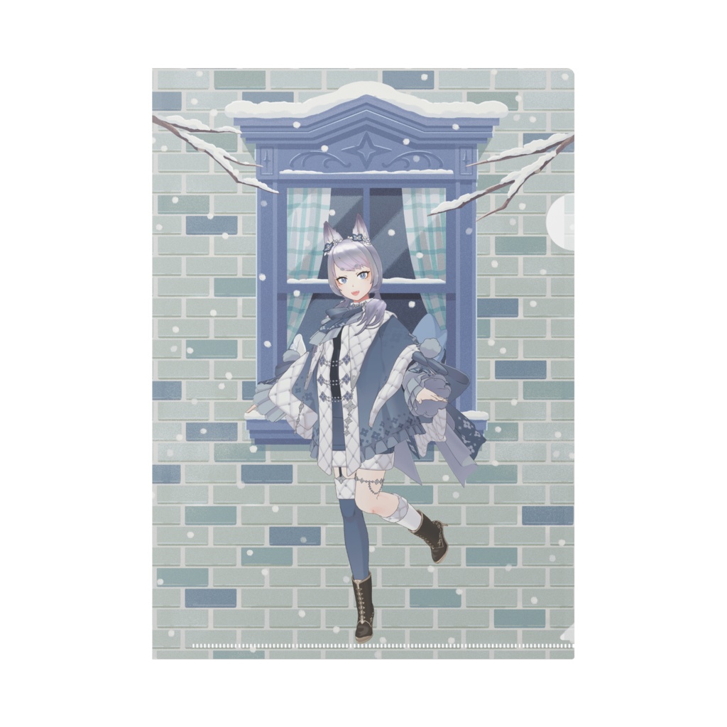 【東雲　螢華】12月冬コーデ-クリアファイル-G0905