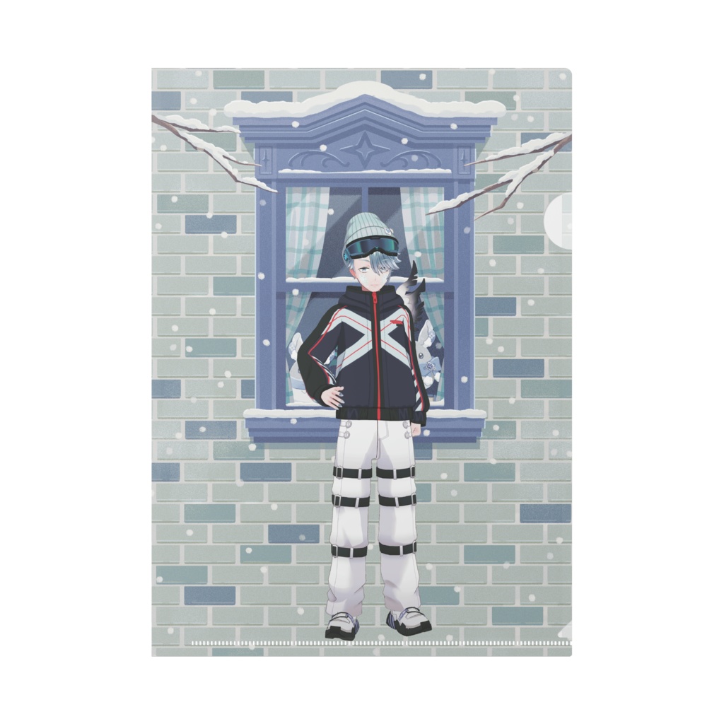 【栗須一座】12月冬コーデ-クリアファイル-G0666