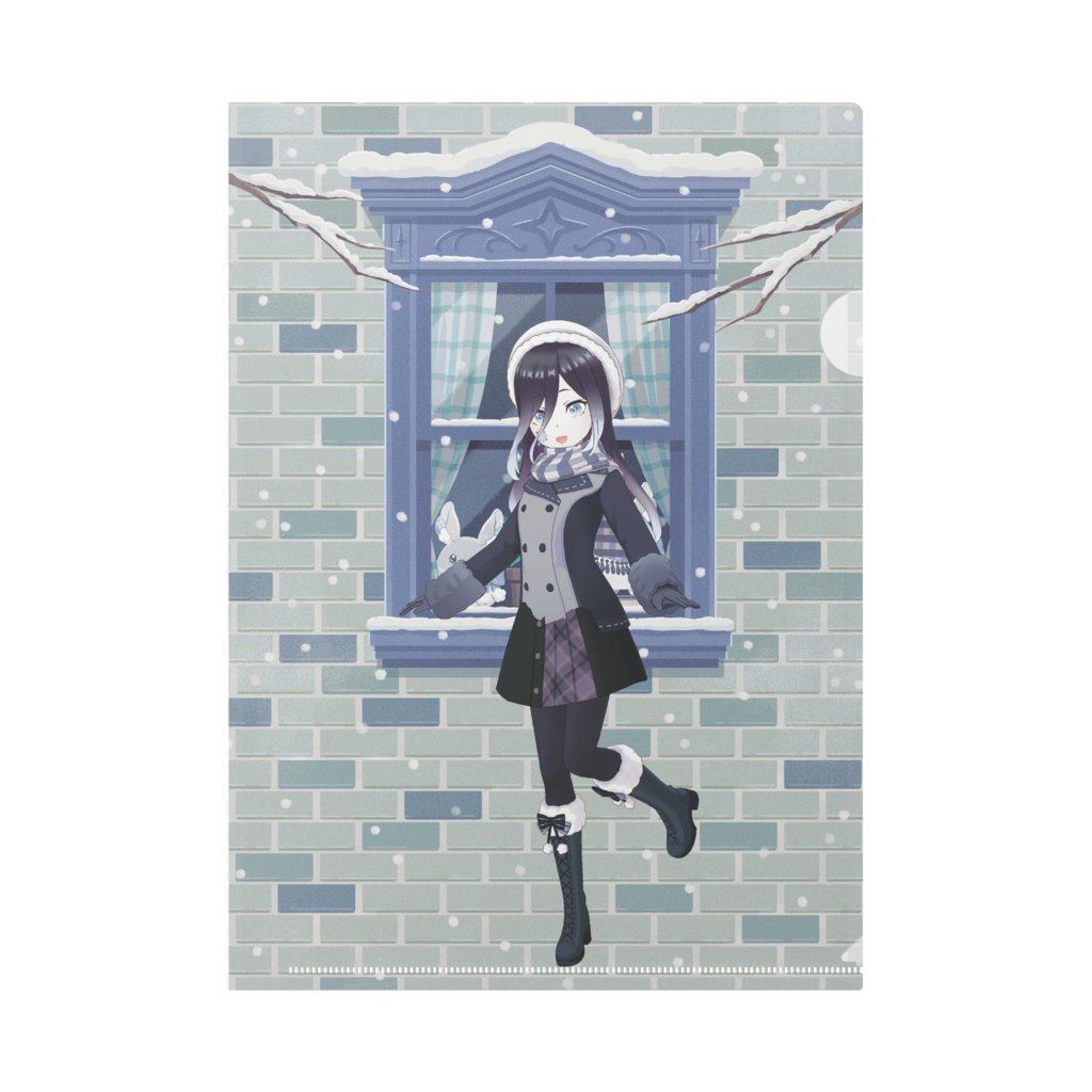 【梵菊】12月冬コーデ-クリアファイル-G1100