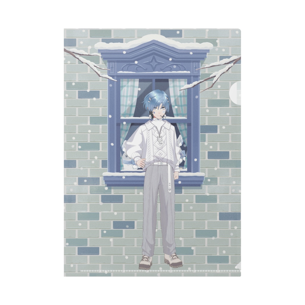 【水凪セナ】12月冬コーデ-クリアファイル-G0816