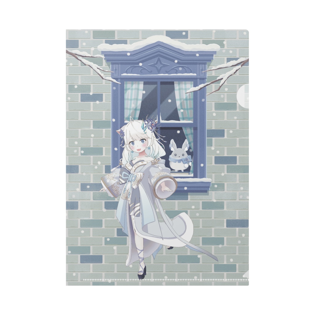 【氷波 雪愛 】12月冬コーデ-クリアファイル-G0979