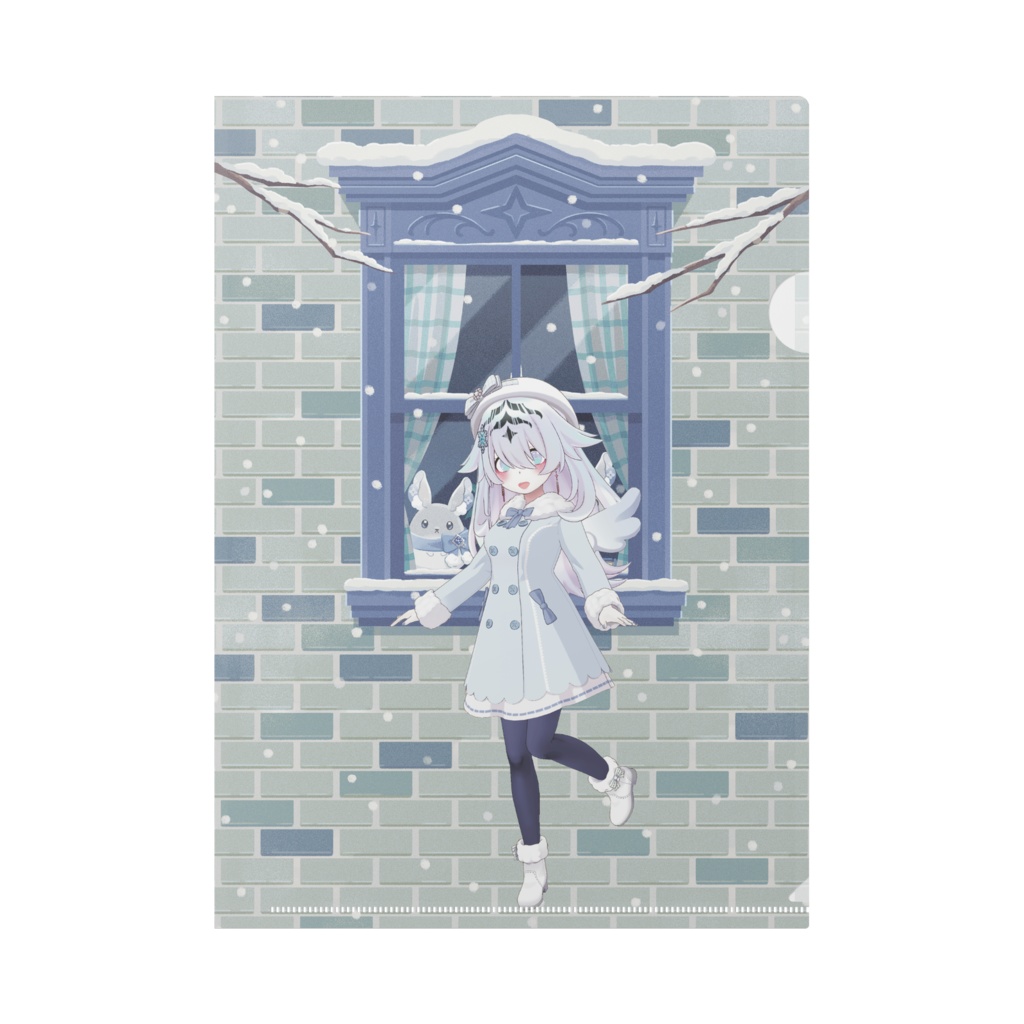 【沫雪ニーナ】12月冬コーデ-クリアファイル-G1009