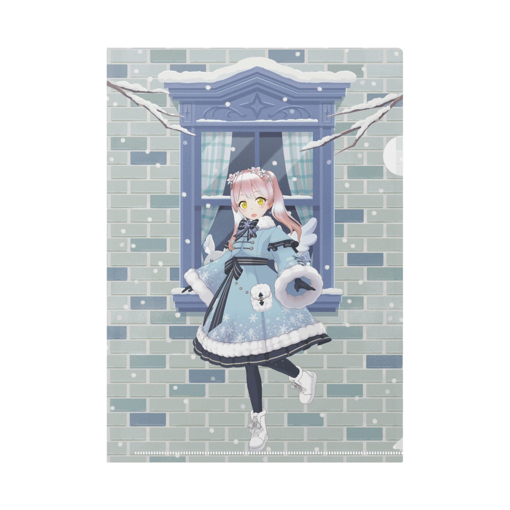 【流冬 りふゆ】12月冬コーデ-クリアファイル-G1071