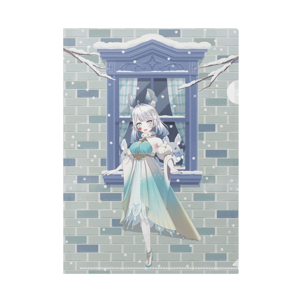 【海老沼しゅり】12月冬コーデ-クリアファイル-G0618