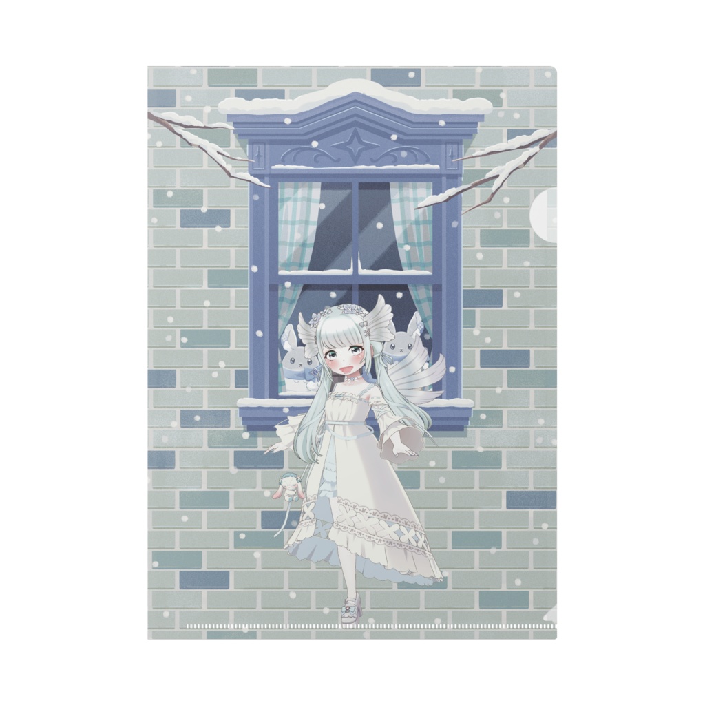 【湖山明代】12月冬コーデ-クリアファイル-G0690