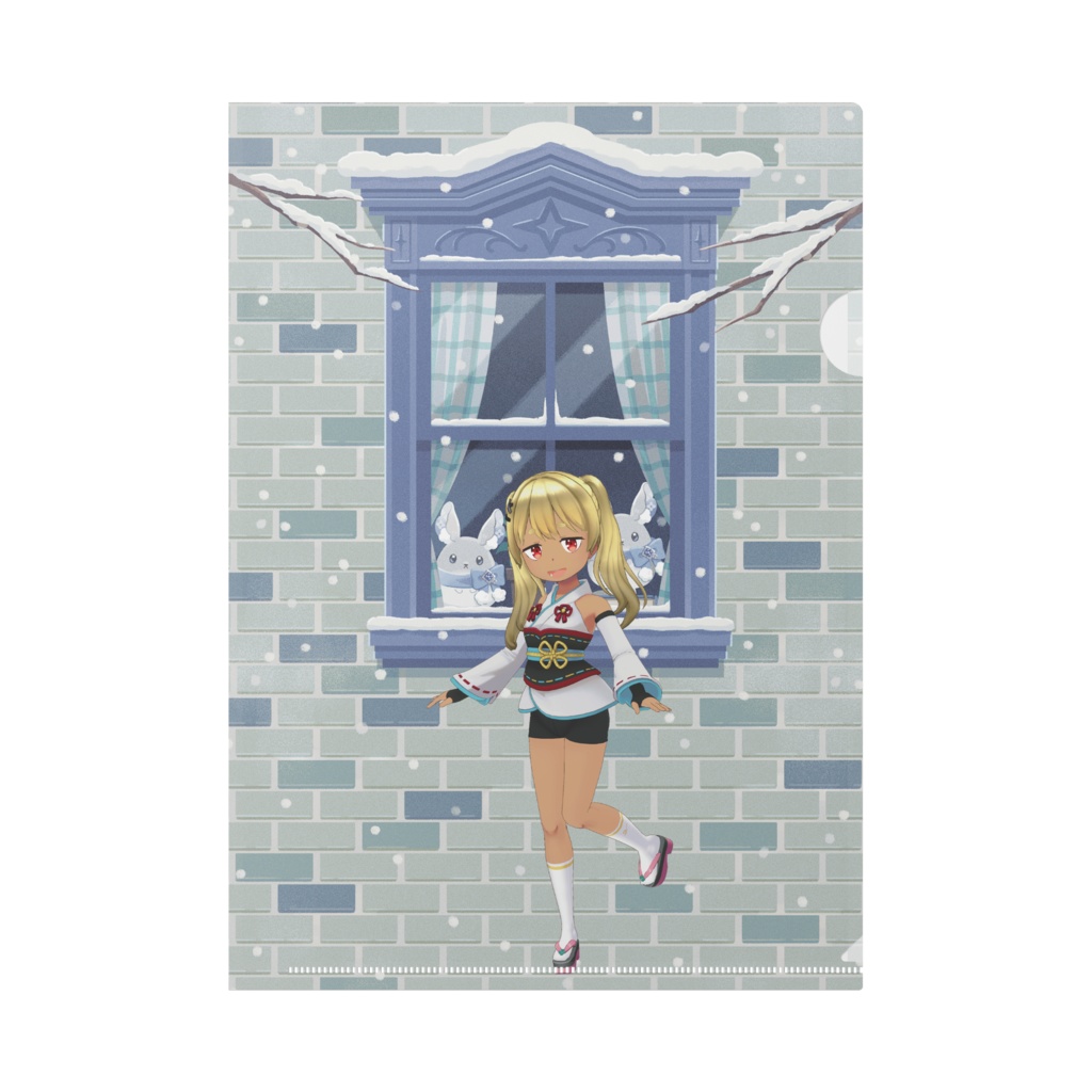 【焚き火ライフ】12月冬コーデ-クリアファイル-G0990