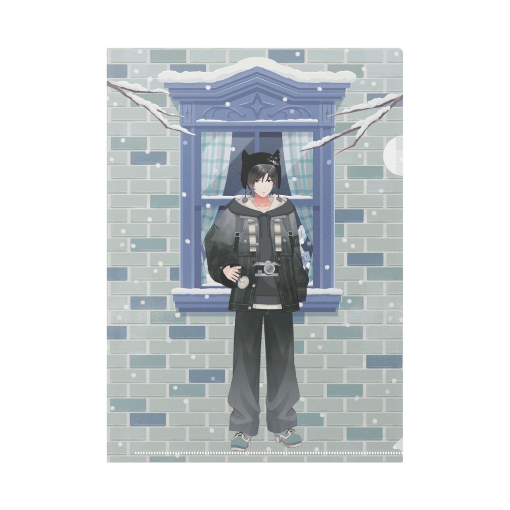 【然】12月冬コーデ-クリアファイル-G0856
