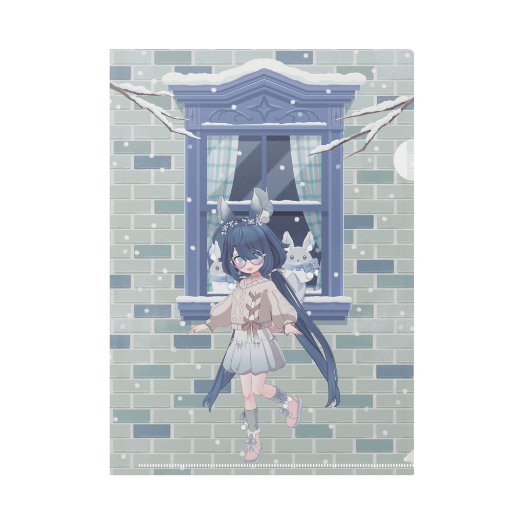 【猫月姫 天猫ｱﾏﾈ】12月冬コーデ-クリアファイル-G0931
