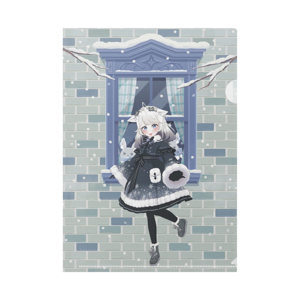 【猫野nana】12月冬コーデ-クリアファイル-G0937