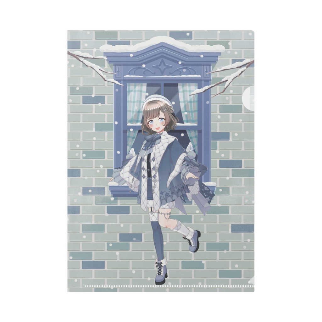 【琴吹葉留】12月冬コーデ-クリアファイル-G0652