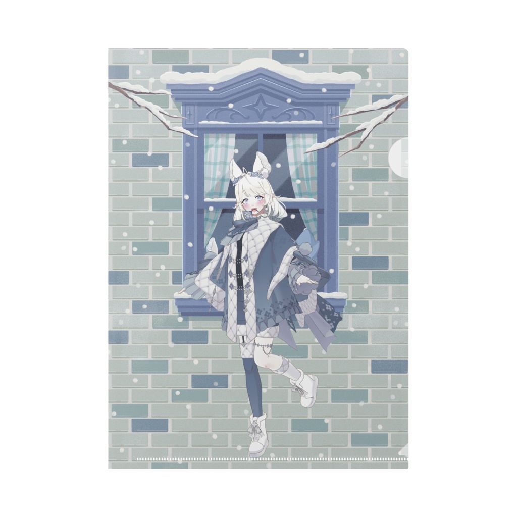 【白城ましろ】12月冬コーデ-クリアファイル-G0950