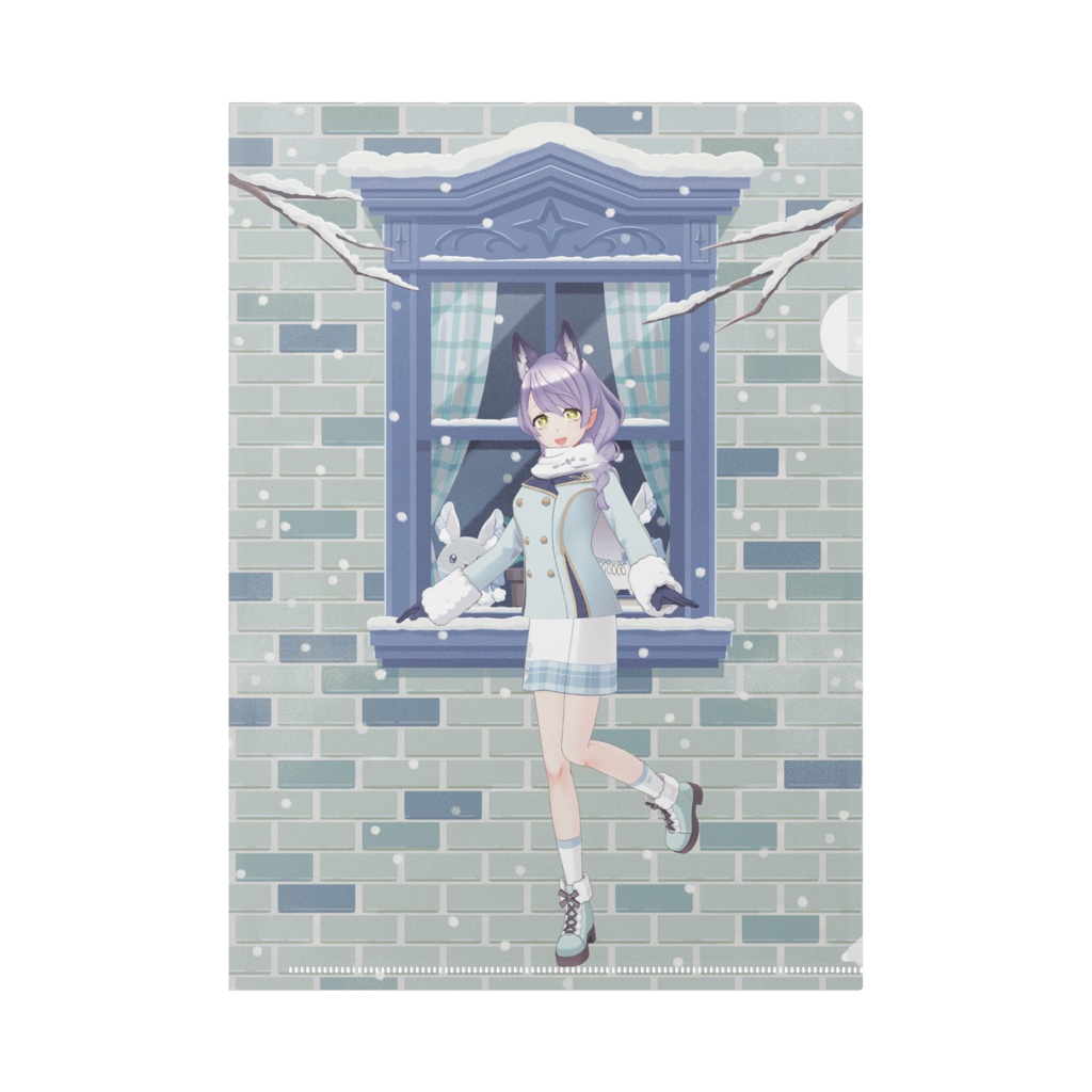 【睦月  悠彩】12月冬コーデ-クリアファイル-G1006