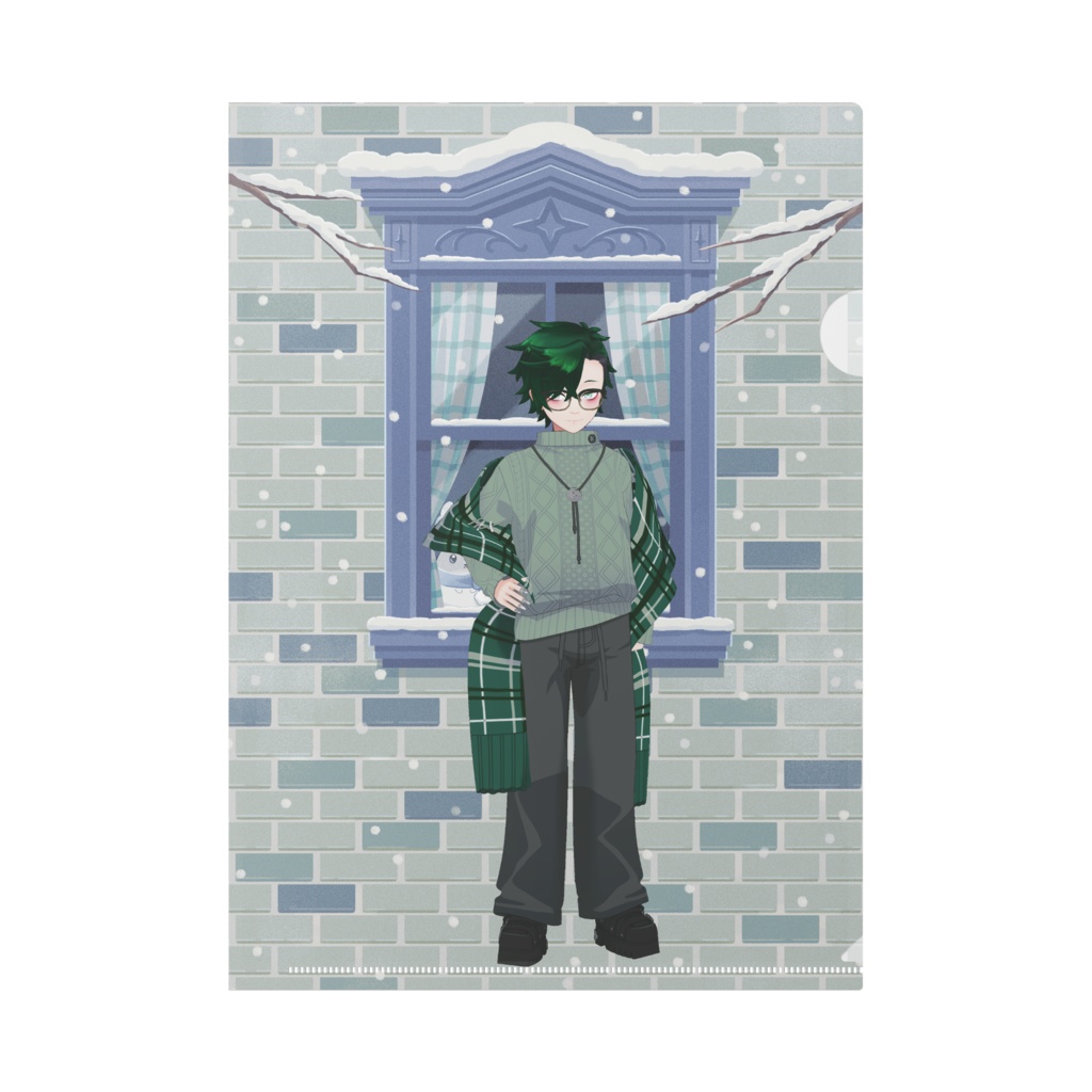 【碧爽 翠】12月冬コーデ-クリアファイル-G0997