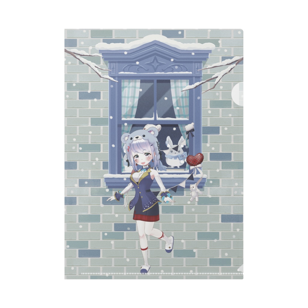 【神崎穂乃花】12月冬コーデ-クリアファイル-G0808