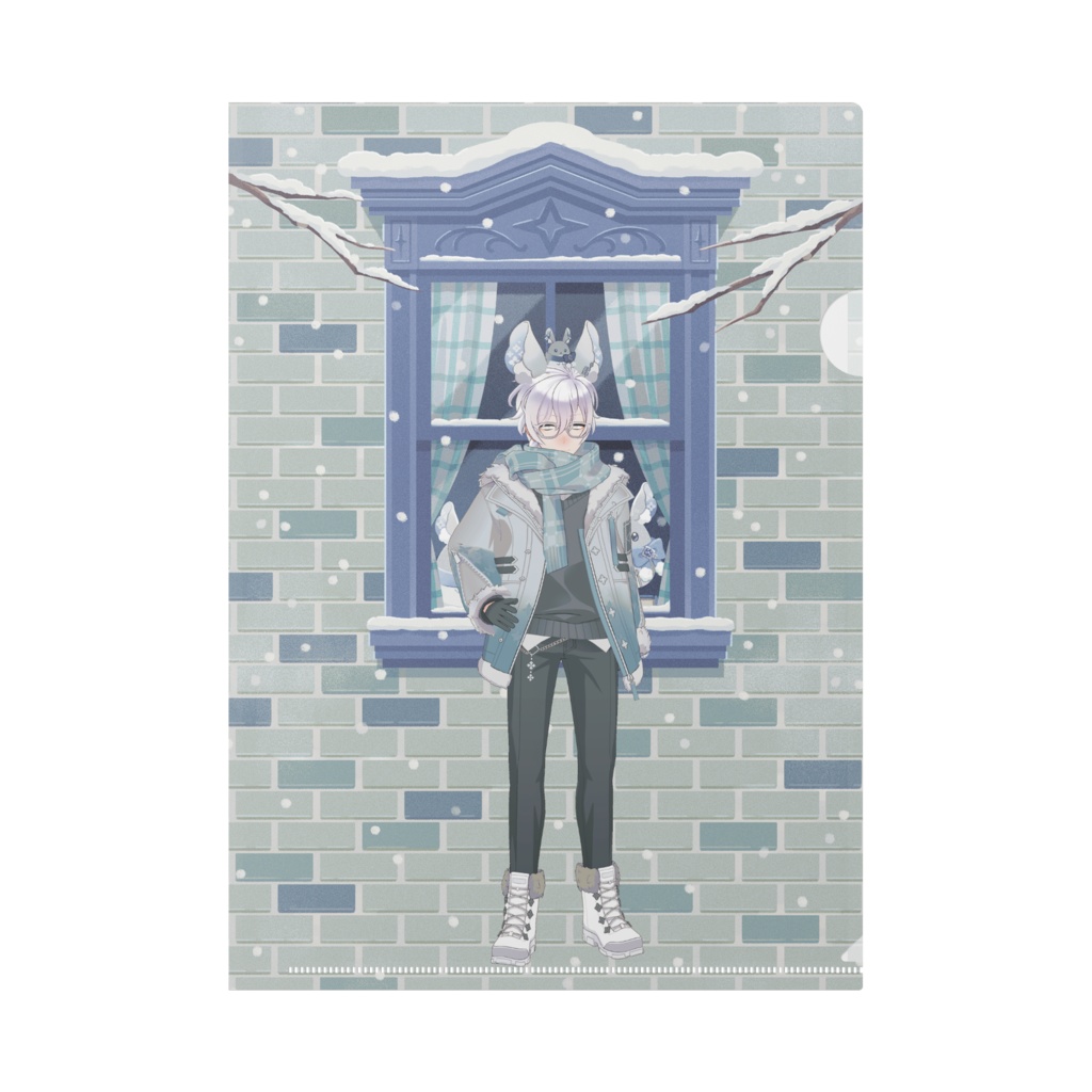 【紫月睡蓮】12月冬コーデ-クリアファイル-G0754