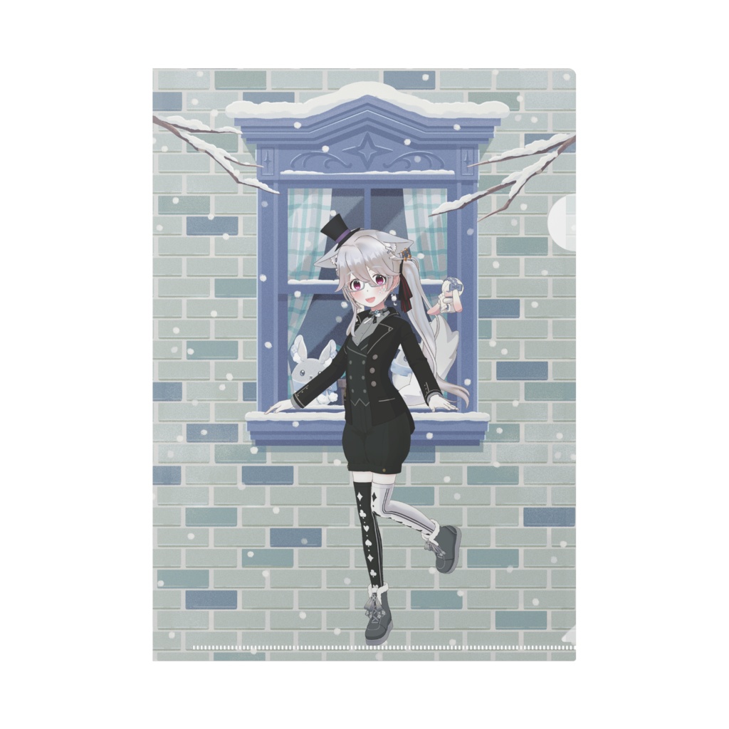 【紫焔紫乃】12月冬コーデ-クリアファイル-G0745