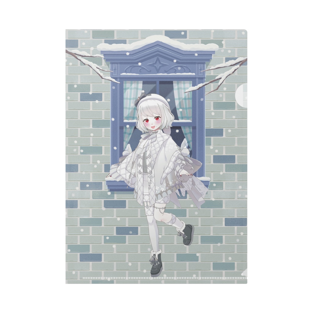 【緋水せき】12月冬コーデ-クリアファイル-G0963