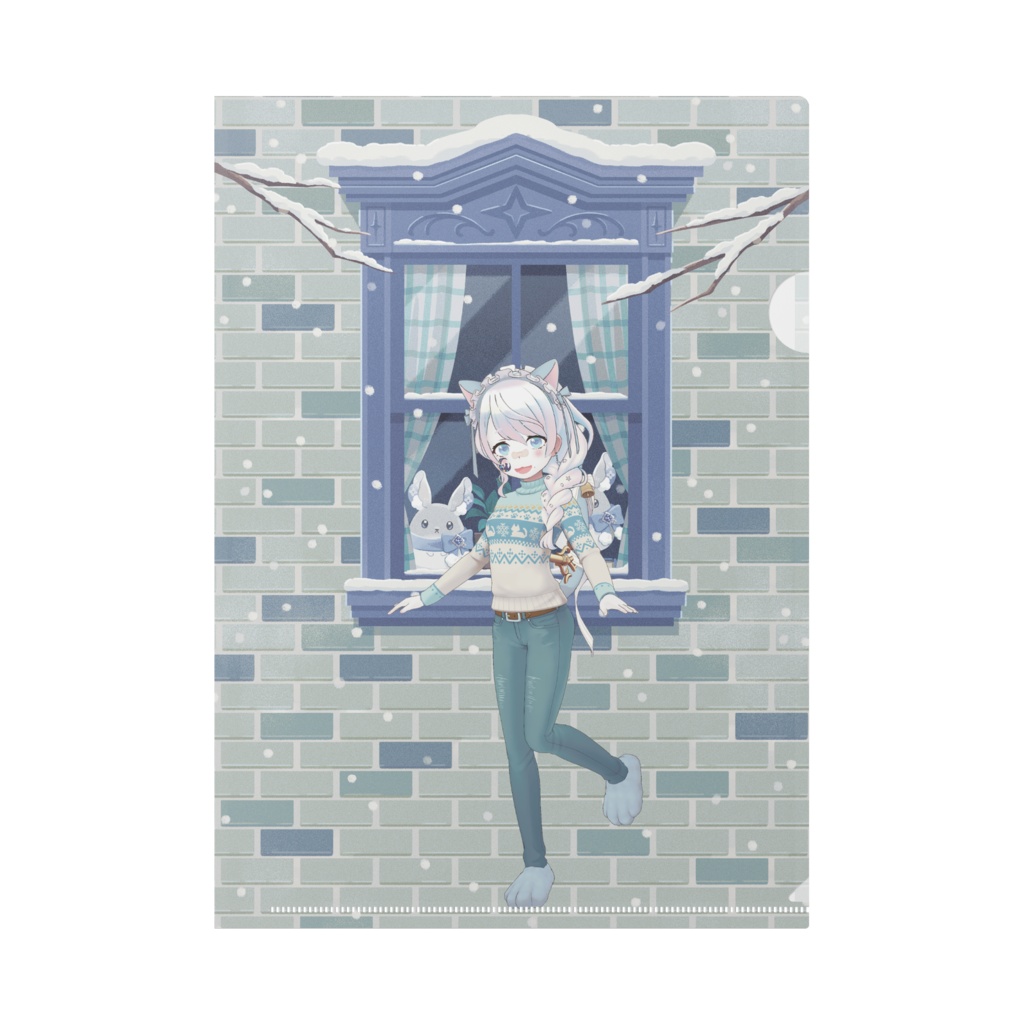 【縁】12月冬コーデ-クリアファイル-G0587