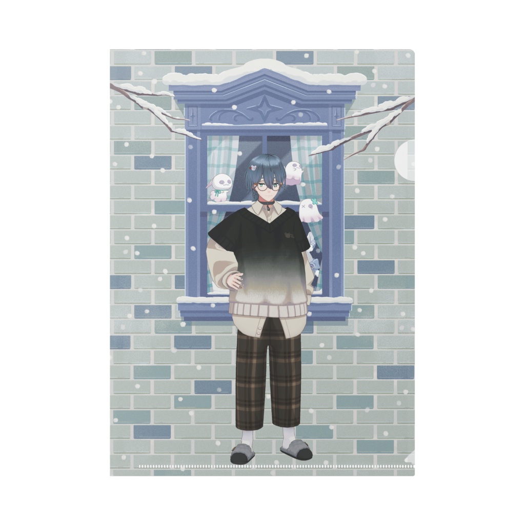 【群青】12月冬コーデ-クリアファイル-G0668
