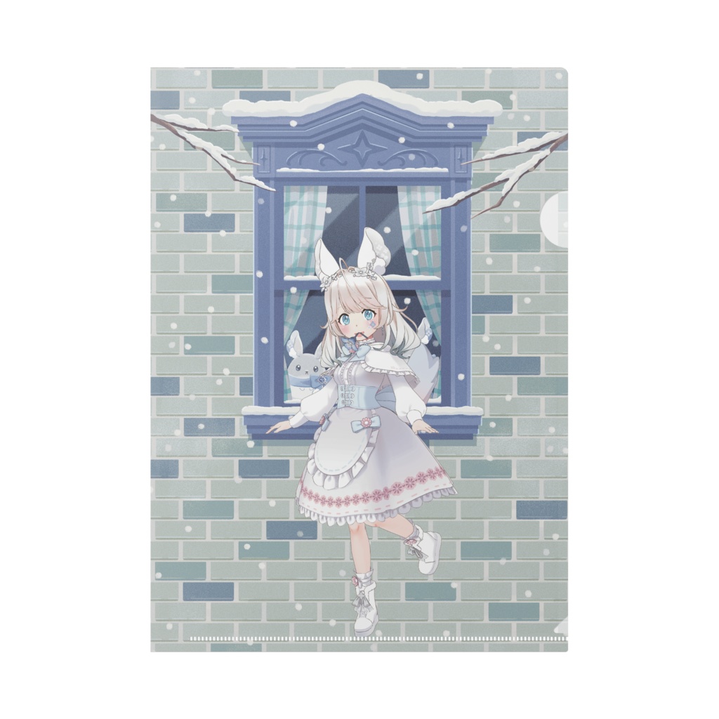 【羽沙】12月冬コーデ-クリアファイル-G0580