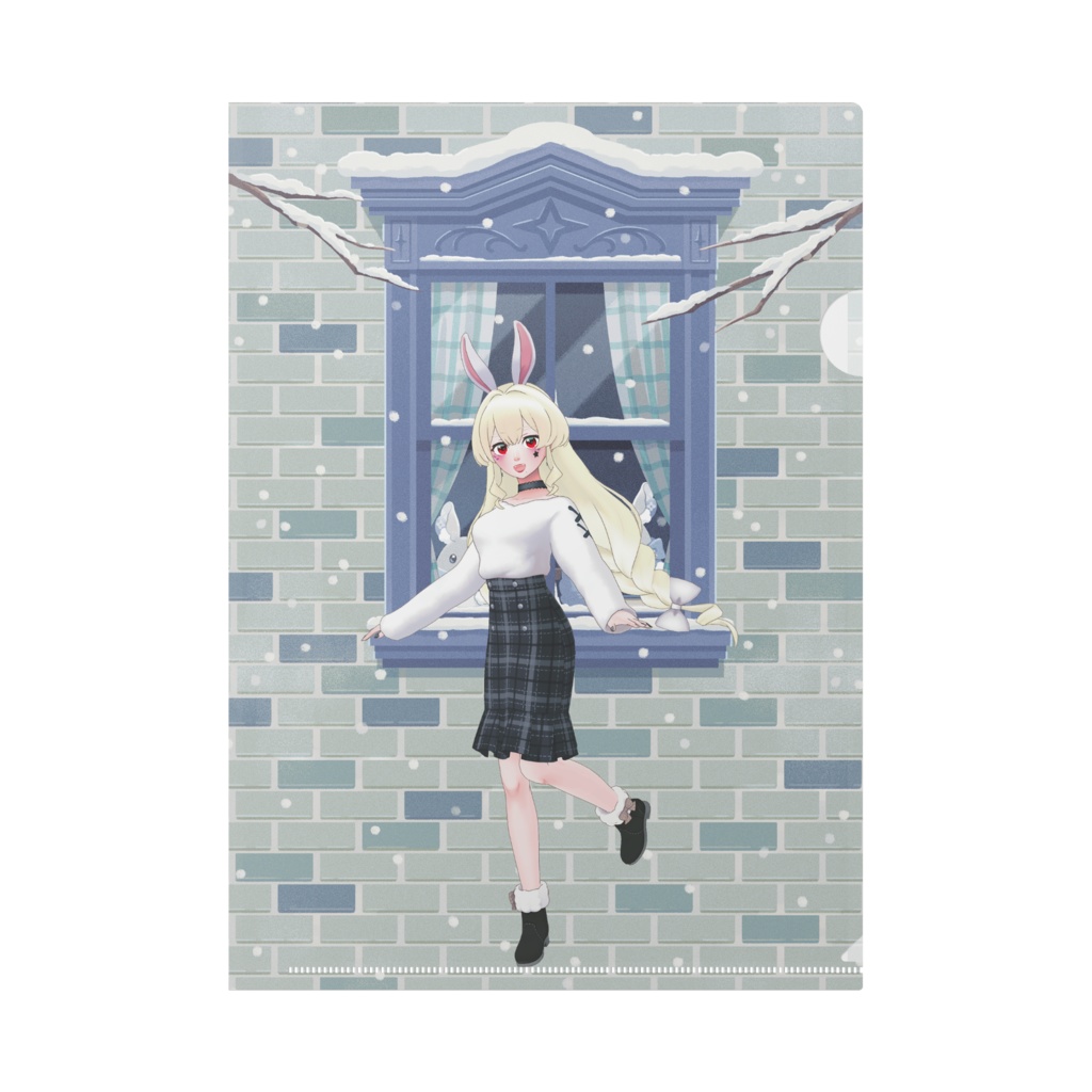 【聖園ヒカリ】12月冬コーデ-クリアファイル-G0836