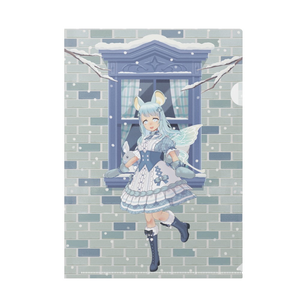 【花風 きおん】12月冬コーデ-クリアファイル-G0611