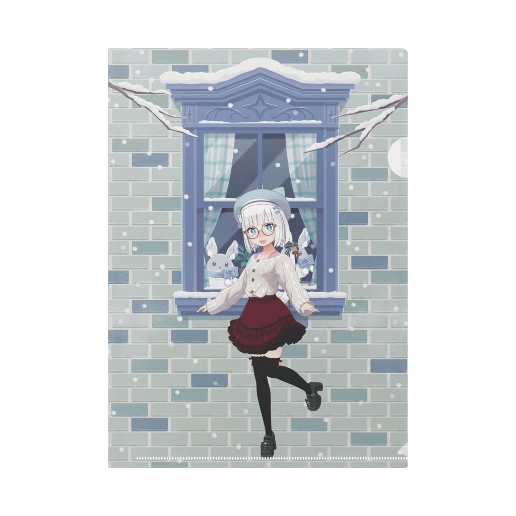 【葉香隠苑】12月冬コーデ-クリアファイル-G1062