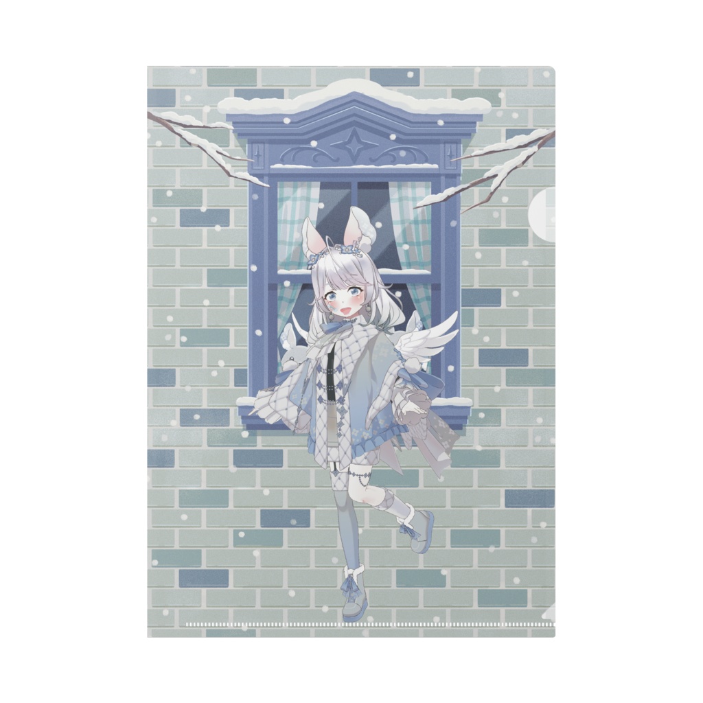 【虹の彼方　にじ】12月冬コーデ-クリアファイル-G0922