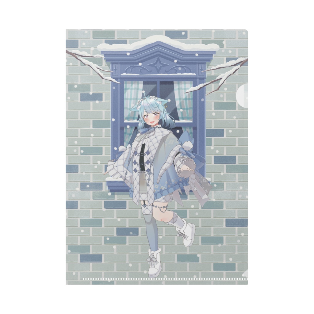【金春 いゆ】12月冬コーデ-クリアファイル-G0655