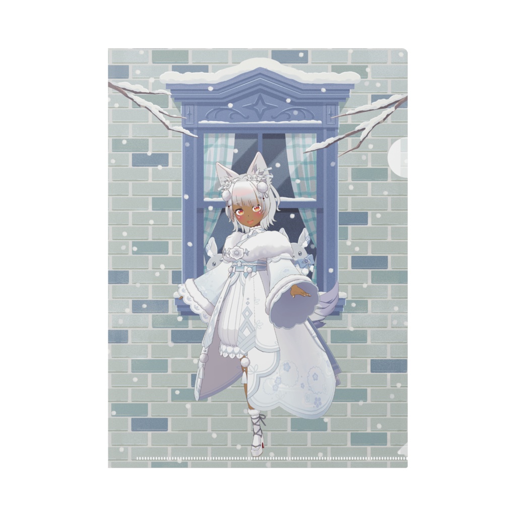 【雨音空天】12月冬コーデ-クリアファイル-G0581