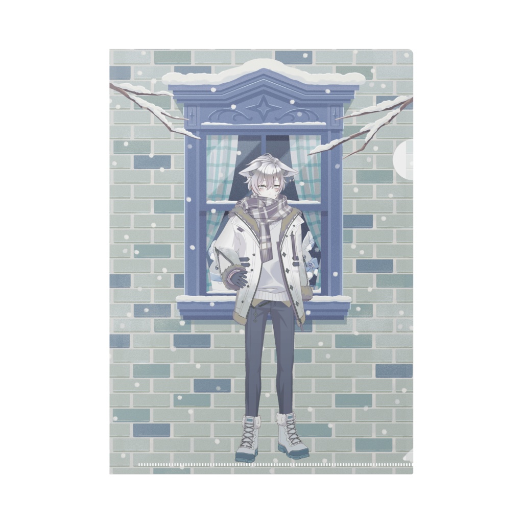 【雪白傑】12月冬コーデ-クリアファイル-G0851