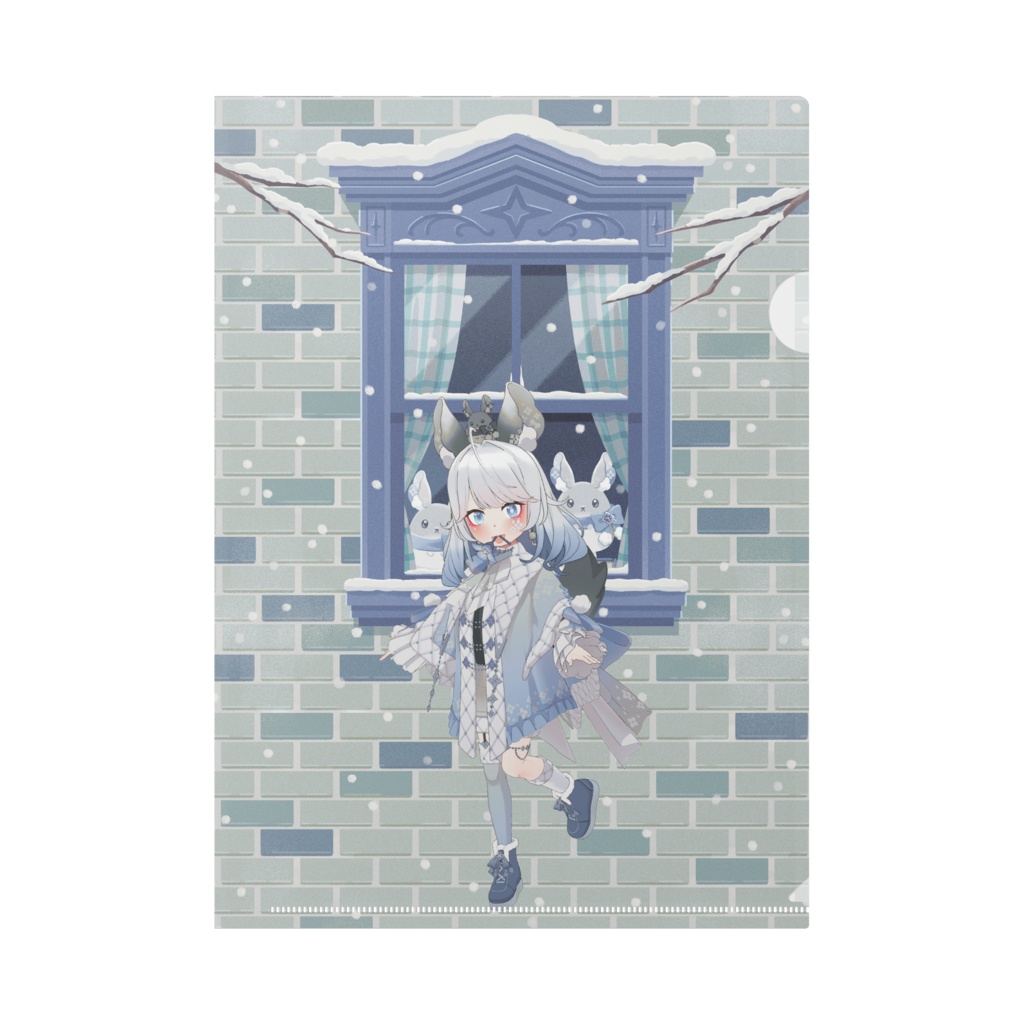 【雲母 桜玖良】12月冬コーデ-クリアファイル-G0585