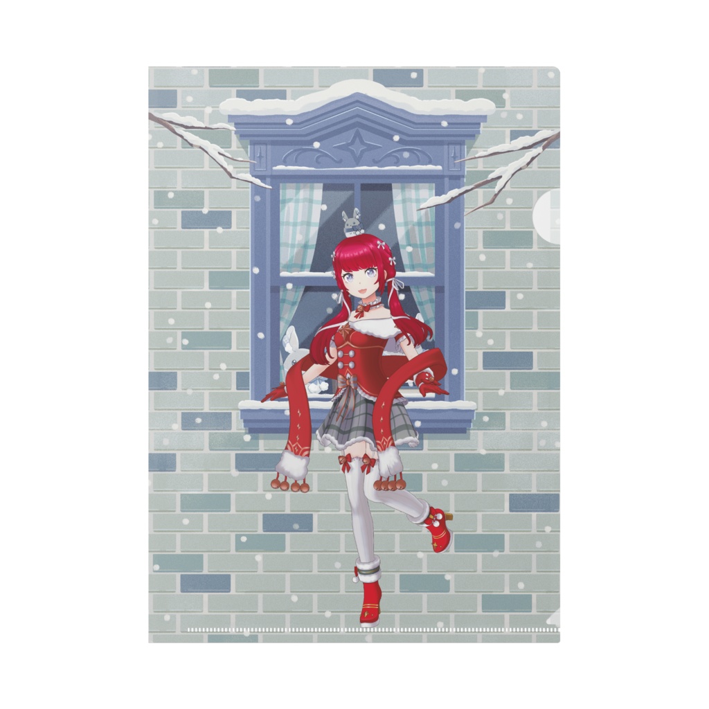 【青朱夏じゃあ】12月冬コーデ-クリアファイル-G0838