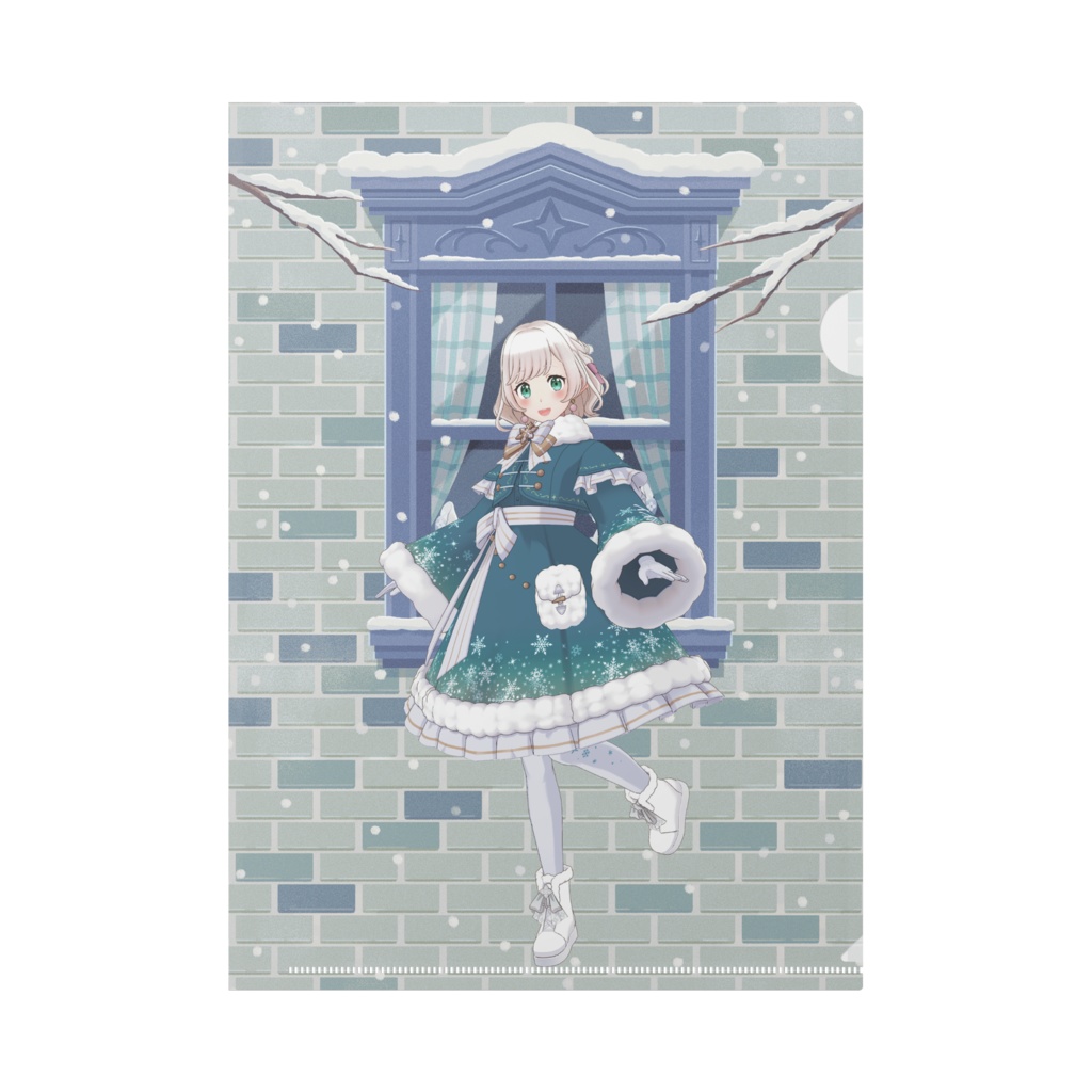 【音翠アイラ】12月冬コーデ-クリアファイル-G0597